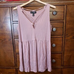 Love & Legend Pink-Mauve Sleeveless Dress